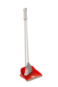 Dosco Long Handled Dustpan Set Red