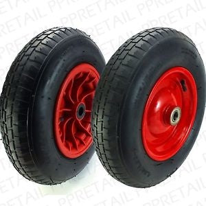 Red P-Handle Hand Truck Spare Wheel 10