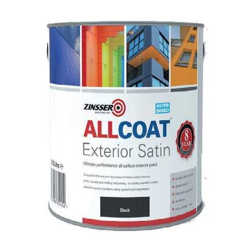 Zinsser Allcoat Exterior Satin 2.5L Black