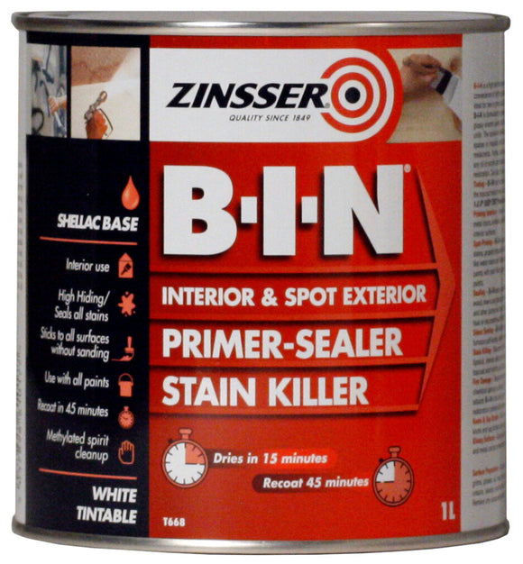 Zinsser B-I-N Primer Sealer 1L