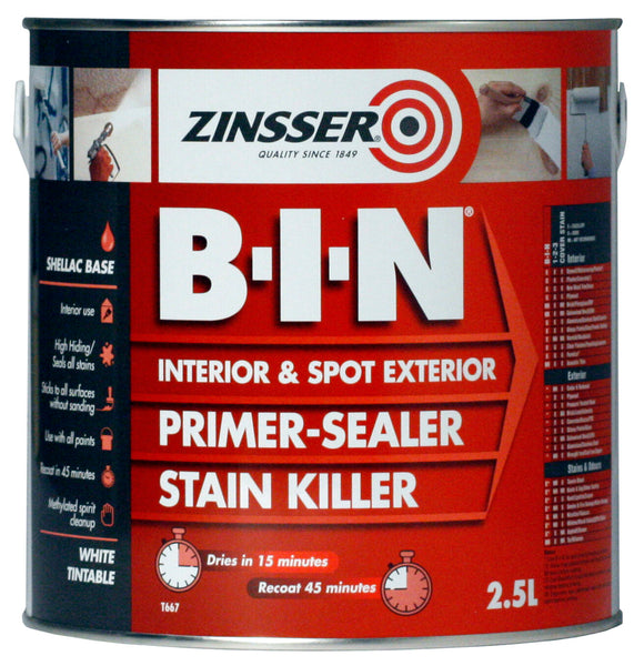 Zinsser B-I-N Primer Sealer 2.5L
