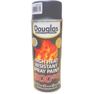Douglas Heat Resistant Spray Paint Matt Black 400ml