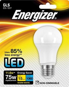 Energizer LED 11.6W (75W) GLS Lamp - Warm White
