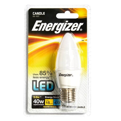 Energizer LED 5.9W (40W) Opal Candle Lamp - Warm White