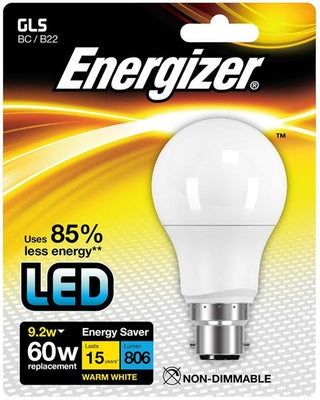 Energizer LED 9.6W (60W) GLS Lamp - Warm White