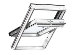 Velux White Painted Centre Pivot Roof Window - 78X118Cm