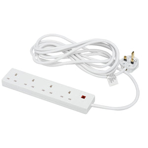 Extension Lead - 4 Gang 2M Surge Protected