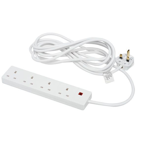Extension Lead - 4 Gang 2M Surge Protected