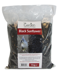 1kg Black Sunflower Seed Bag